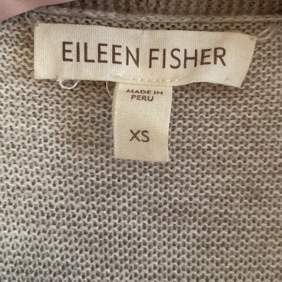 Eileen Fisher Neutral Cotton Cardigan - Picture 4 of 8
